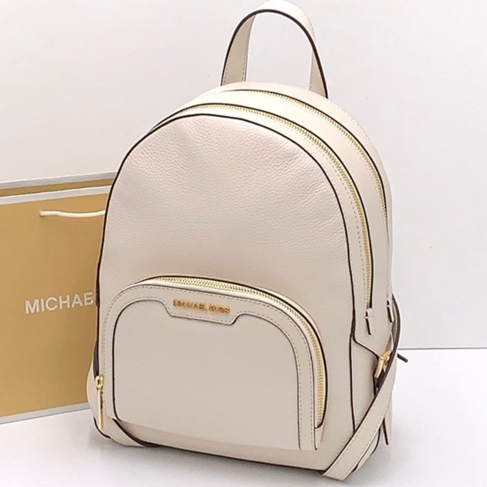Michael Kors JAYCEE MEDIUM ZIP POCKET BACKPACK LIGHT CREAM COLOR